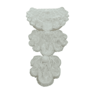 סט 3 סלסלות צדפה יוקרתיות למארזי חתן\כלה