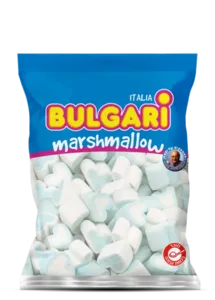 מרשמלו בטעם וניל בצורת לבבות כחולים - 400 גרם