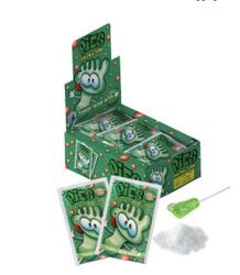 לקקן רגל בטעם אבטיח - 40 יחידות בקופסא. 21 גרם ביחידה עלות ליחידה כ-1.38